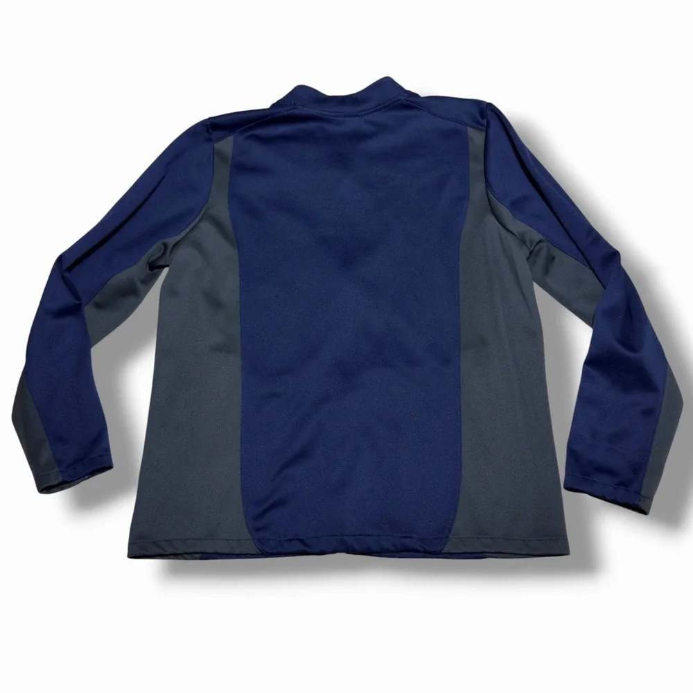 Jordan Flight XL Dri-Fit Mens Knit Training Track Jacket Navy Blue Gray